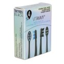 VITAMMY PEARL+ NOIRE, AURUM Końcówki do szczoteczki sonicznej, czarne, 4 szt.