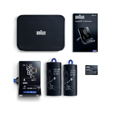 BRAUN EXACTFIT 5 CONNECT BUA6350 Ciśnieniomierz naramienny, bluetooth, duży wyświetlacz BRAUN EXACTFIT 5 CONNECT BUA6350 Ciśnieniomierz naramienny, bluetooth, duży wyświetlacz