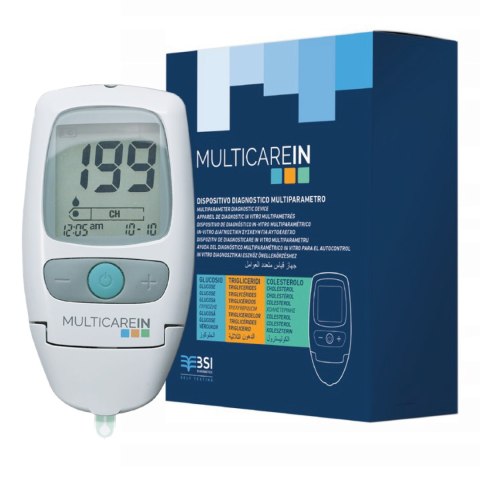 BSI MULTICAREIN Urządzenie do pomiaru glukozy, cholesterolu i trójglicerydów BSI MULTICAREIN Urządzenie do pomiaru glukozy, cholesterolu i trójglicerydów