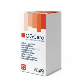 BSI OGCARE Paski do pomiaru glukozy, do glukometru, 50 szt.