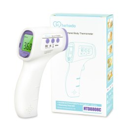 HETAIDA HTD8808C Termometr bezdotykowy, pomiar z 15 cm, podczerwień
