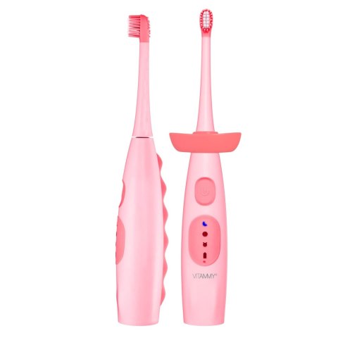 VITAMMY DINO / PINK Szczoteczka soniczna do zębów dla dzieci 6+, wyciszona obudowa VITAMMY DINO / PINK Szczoteczka soniczna do zębów dla dzieci 6+, wyciszona obudowa