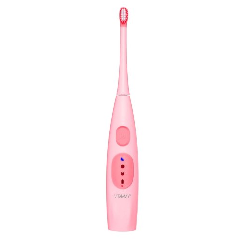 VITAMMY DINO / PINK Szczoteczka soniczna do zębów dla dzieci 6+, wyciszona obudowa VITAMMY DINO / PINK Szczoteczka soniczna do zębów dla dzieci 6+, wyciszona obudowa