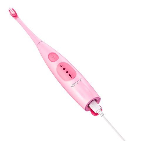 VITAMMY DINO / PINK Szczoteczka soniczna do zębów dla dzieci 6+, wyciszona obudowa VITAMMY DINO / PINK Szczoteczka soniczna do zębów dla dzieci 6+, wyciszona obudowa