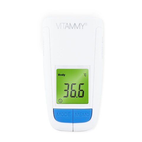 VITAMMY FLASH Termometr bezdotykowy, 2 tryby pomiaru, ekran z podświetleniem VITAMMY FLASH Termometr bezdotykowy, 2 tryby pomiaru, ekran z podświetleniem