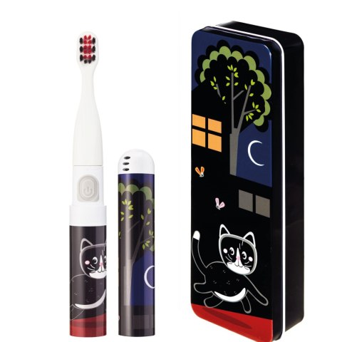 VITAMMY SMILE CZARNY KOT Szczoteczka soniczna do zębów dla dzieci 3+, miękkie włókna VITAMMY SMILE CZARNY KOT Szczoteczka soniczna do zębów dla dzieci 3+, miękkie włókna