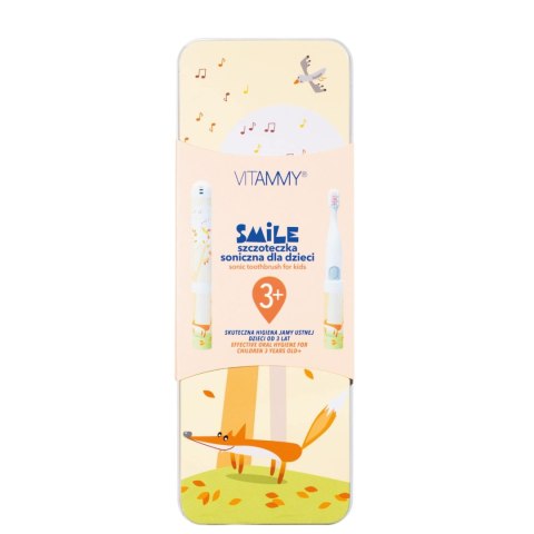 VITAMMY SMILE LISEK Szczoteczka soniczna do zębów dla dzieci 3+, miękkie włókna VITAMMY SMILE LISEK Szczoteczka soniczna do zębów dla dzieci 3+, miękkie włókna
