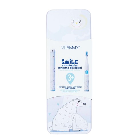 VITAMMY SMILE MIŚ POLARNY Szczoteczka soniczna do zębów dla dzieci 3+, miękkie włókna VITAMMY SMILE MIŚ POLARNY Szczoteczka soniczna do zębów dla dzieci 3+, miękkie włókna