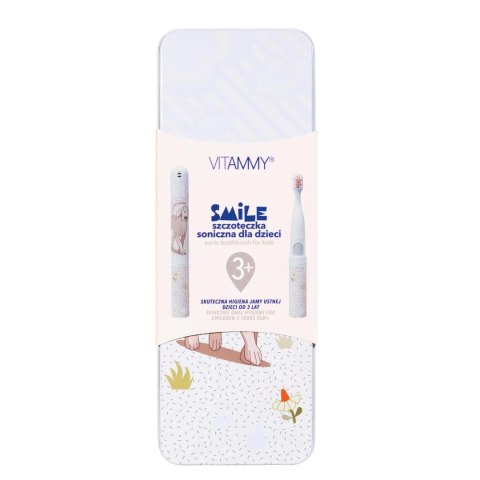 VITAMMY SMILE PIES Szczoteczka soniczna do zębów dla dzieci 3+, miękkie włókna VITAMMY SMILE PIES Szczoteczka soniczna do zębów dla dzieci 3+, miękkie włókna
