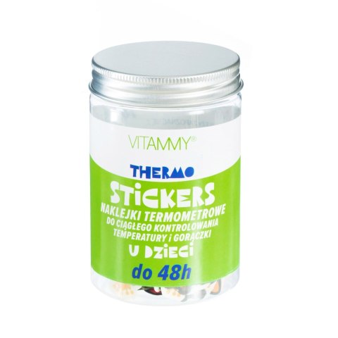 VITAMMY THERMO STICKERS Naklejki termometrowe dla dzieci, monitoring gorączki, 100 szt. VITAMMY THERMO STICKERS Naklejki termometrowe dla dzieci, monitoring gorączki, 100 szt.