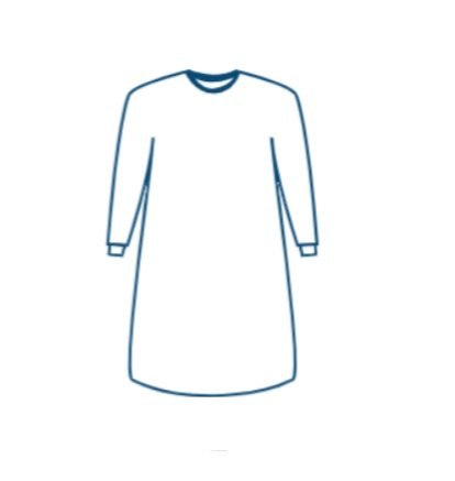 Fartuch medyczny ROZM. XL sterylny 40 g/m2, fartuch chirurgiczny