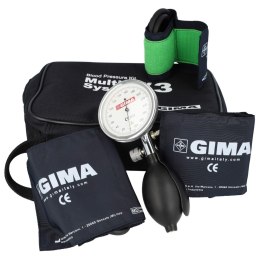GIMA SIRIO PEDIATRIC KIT Ciśnieniomierz zegarowy pediatryczny, 3 mankiety, torba