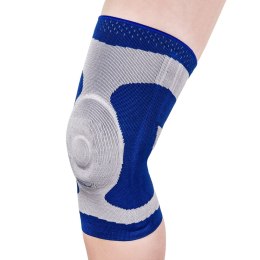 MEYRA MEDICAL GENU ROZM. 4XL Orteza stabilizująca staw kolanowy, srebrno-niebieska