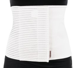 QMED BIAŁY ROZM. XL Pas brzuszny z otworem stomijnym, wys. 25 cm