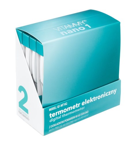 VITAMMY NANO 1 Termometr elektroniczny z alarmem gorączki, termometr piórkowy VITAMMY NANO 1 Termometr elektroniczny z alarmem gorączki, termometr piórkowy