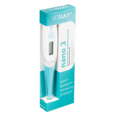 VITAMMY NANO 3 Termometr elektroniczny z elastyczną końcówką, termometr piórkowy VITAMMY NANO 3 Termometr elektroniczny z elastyczną końcówką, termometr piórkowy