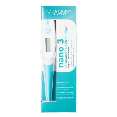 VITAMMY NANO 3 Termometr elektroniczny z elastyczną końcówką, termometr piórkowy VITAMMY NANO 3 Termometr elektroniczny z elastyczną końcówką, termometr piórkowy