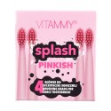 VITAMMY SPLASH PINKISH Końcówki do szczoteczki sonicznej, miękkie włókna, 4 szt.