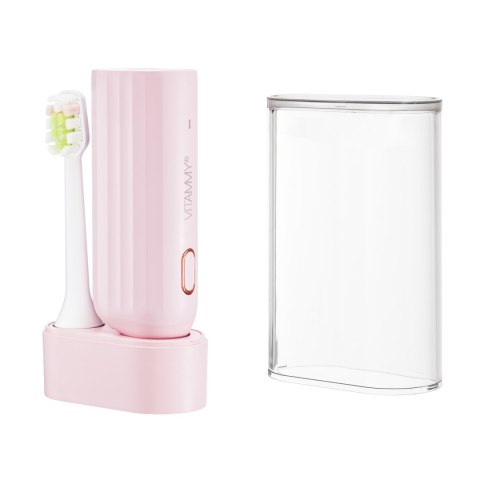 VITAMMY VIVO PINK Szczoteczka soniczna z etui, kompaktowa, USB-C VITAMMY VIVO PINK Szczoteczka soniczna z etui, kompaktowa, USB-C