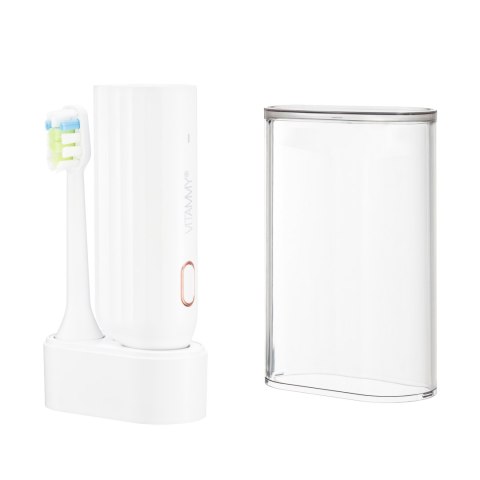 VITAMMY VIVO WHITE Szczoteczka soniczna do zębów, 72k ruchów, ładowanie USB-C, etui VITAMMY VIVO WHITE Szczoteczka soniczna do zębów, 72k ruchów, ładowanie USB-C, etui