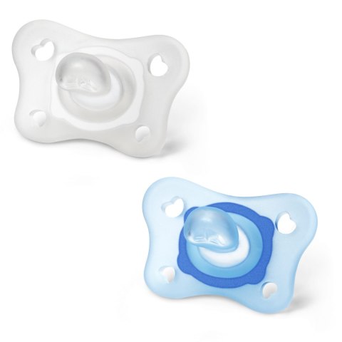 CHICCO PHYSIOFORMA MINI SOFT 0-2M BOY Smoczek uspokajający, silikonowy, 2 szt. CHICCO PHYSIOFORMA MINI SOFT 0-2M BOY Smoczek uspokajający, silikonowy, 2 szt.