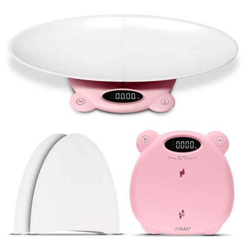 VITAMMY BABYCINNO PINK Elektroniczna Waga noworodkowo-niemowlęco-dziecięca VITAMMY BABYCINNO PINK Elektroniczna Waga noworodkowo-niemowlęco-dziecięca
