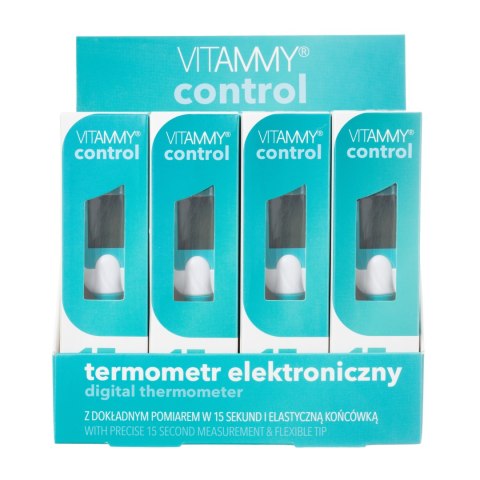 VITAMMY CONTROL Termometr elektroniczny elastyczny z dużym ekranem, szybki pomiar VITAMMY CONTROL Termometr elektroniczny elastyczny z dużym ekranem, szybki pomiar