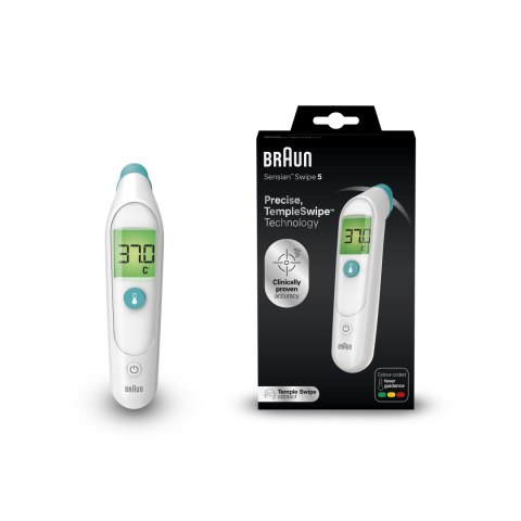 BRAUN BST200EE Termometr elektroniczny czoła, TempleSwipe, LCD