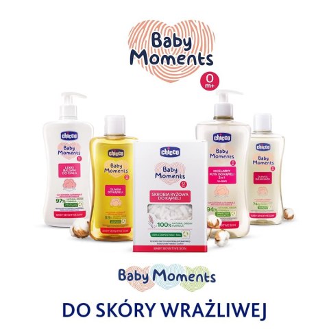CHICCO BABY MOMENTS 0M+ 500 ml Micelarny płyn do kąpieli 2w1, z witaminą E i olejkiem CHICCO BABY MOMENTS 0M+ 500 ml Micelarny płyn do kąpieli 2w1, z witaminą E i olejkiem