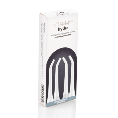 VITAMMY HYDRA BIAŁE Końćówki do irygatora, precyzyjne czyszczenie, 4 szt. VITAMMY HYDRA BIAŁE Końćówki do irygatora, precyzyjne czyszczenie, 4 szt.