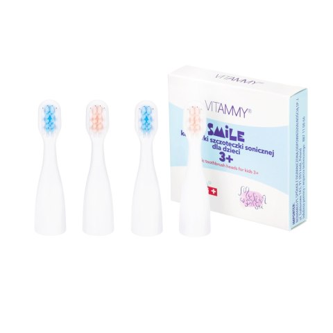 VITAMMY SMILE MINIMINI+ Końcówki do szczoteczki sonicznej dziecięcej, miękkie, 4 szt.