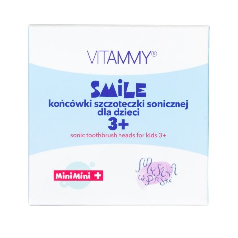 VITAMMY SMILE MINIMINI+ Końcówki do szczoteczki sonicznej dziecięcej, miękkie, 4 szt. VITAMMY SMILE MINIMINI+ Końcówki do szczoteczki sonicznej dziecięcej, miękkie, 4 szt.
