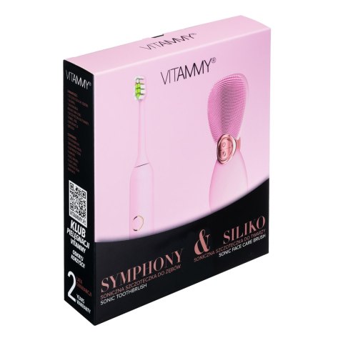 VITAMMY SYMPHONY&SILIKO Zestaw prezentowy - szczoteczka soniczna do zębów i twarzy VITAMMY SYMPHONY&SILIKO Zestaw prezentowy - szczoteczka soniczna do zębów i twarzy