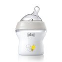 CHICCO NATURALFEELING 0M+ 150 ml Butelka plastikowa, smoczek silikon, przepływ wolny