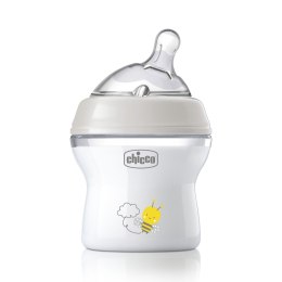 CHICCO NATURALFEELING 0M+ 150 ml Butelka plastikowa, smoczek silikon, przepływ wolny