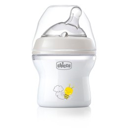 CHICCO NATURALFEELING 0M+ 150 ml Butelka plastikowa, smoczek silikon, przepływ wolny