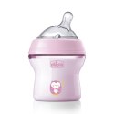 CHICCO NATURALFEELING 0M+ 150 ml Butelka plastikowa, smoczek silikon, przepływ wolny
