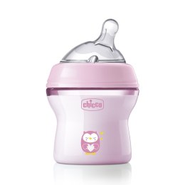 CHICCO NATURALFEELING 0M+ 150 ml Butelka plastikowa, smoczek silikon, przepływ wolny