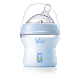CHICCO NATURALFEELING 0M+ 150 ml Butelka plastikowa, smoczek silikon, przepływ wolny