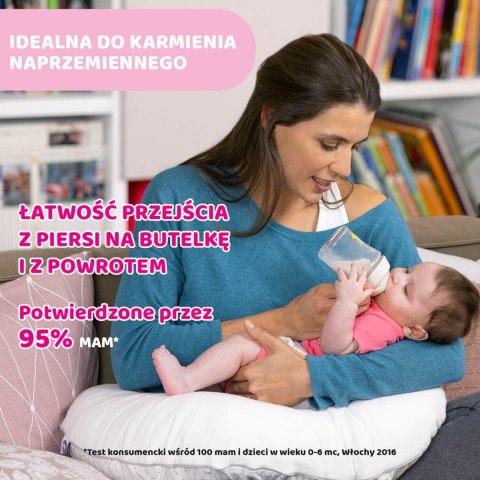 CHICCO NATURALFEELING 0M+ 150 ml Butelka plastikowa, smoczek silikon, przepływ wolny CHICCO NATURALFEELING 0M+ 150 ml Butelka plastikowa, smoczek silikon, przepływ wolny
