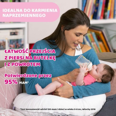 CHICCO NATURALFEELING 0M+ 150 ml Butelka szklana, smoczek silikon, przepływ wolny CHICCO NATURALFEELING 0M+ 150 ml Butelka szklana, smoczek silikon, przepływ wolny