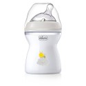 CHICCO NATURALFEELING 2M+ 250 ml Butelka plastikowa, smoczek silikon, przepływ średni