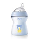 CHICCO NATURALFEELING 2M+ 250 ml Butelka plastikowa, smoczek silikon, przepływ średni
