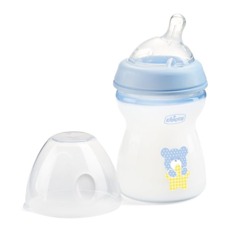 CHICCO NATURALFEELING 2M+ 250 ml Butelka plastikowa, smoczek silikon, przepływ średni CHICCO NATURALFEELING 2M+ 250 ml Butelka plastikowa, smoczek silikon, przepływ średni