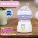 CHICCO NATURALFEELING 2M+ 250 ml Butelka plastikowa, smoczek silikon, przepływ średni