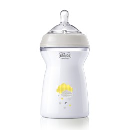 CHICCO NATURALFEELING 6M+ 330 ml Butelka plastikowa, smoczek silikon, przepływ szybki