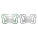 CHICCO PHYSIO LIGHT 6-36M Smoczek do uspokajania, silikonowy, LUMI, 2 szt.