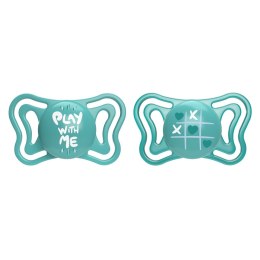 CHICCO PHYSIO LIGHT 6-36M Smoczek do uspokajania, silikonowy, niebieski, 2 szt.