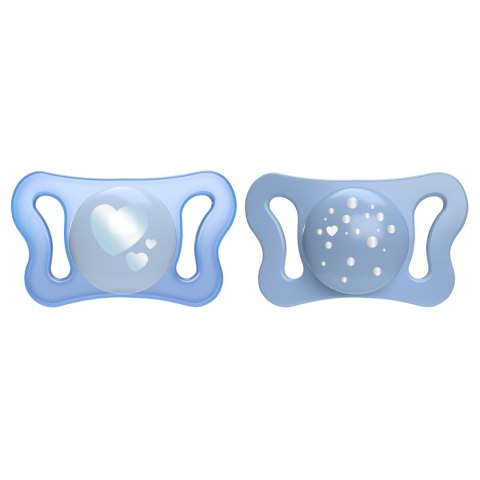 CHICCO PHYSIO MICRO 0-2M Smoczek silikonowy, do uspokajania, niebieski, 2 szt. CHICCO PHYSIO MICRO 0-2M Smoczek silikonowy, do uspokajania, niebieski, 2 szt.