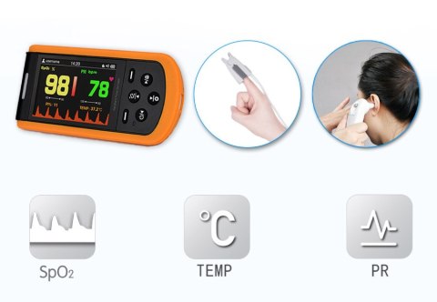 CREATIVE MEDICAL SP-20 Pulsoksymetr ze stacją dokującą, termometrem i sensorami CREATIVE MEDICAL SP-20 Pulsoksymetr ze stacją dokującą, termometrem i sensorami